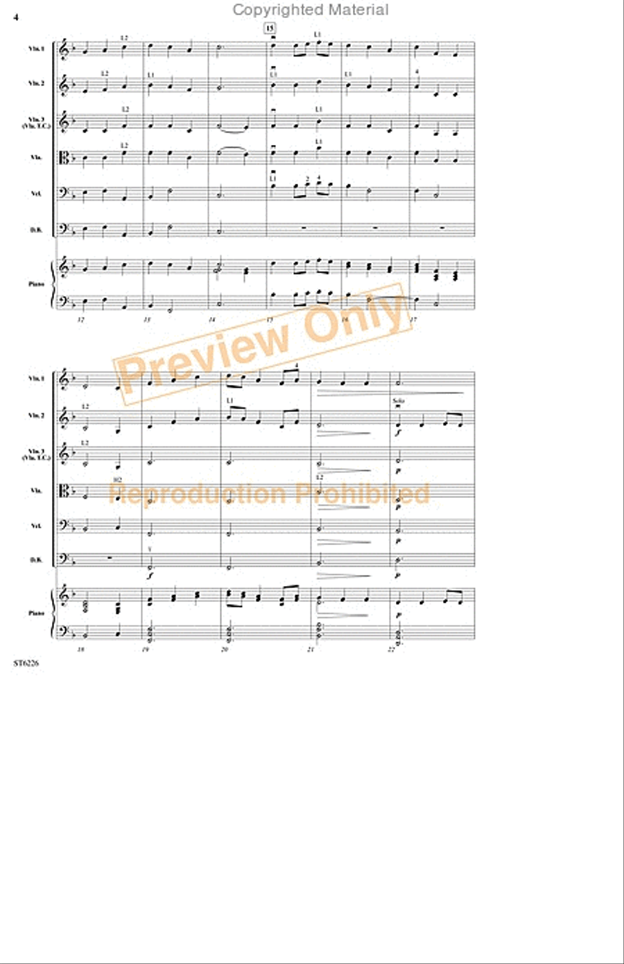 Slane String Orchestra scores gallery preview page 3