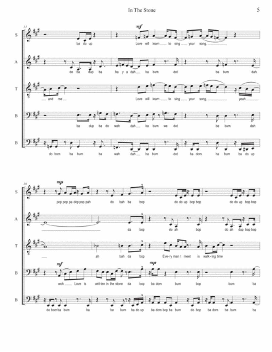 In The Stone Divisi scores gallery preview page 5