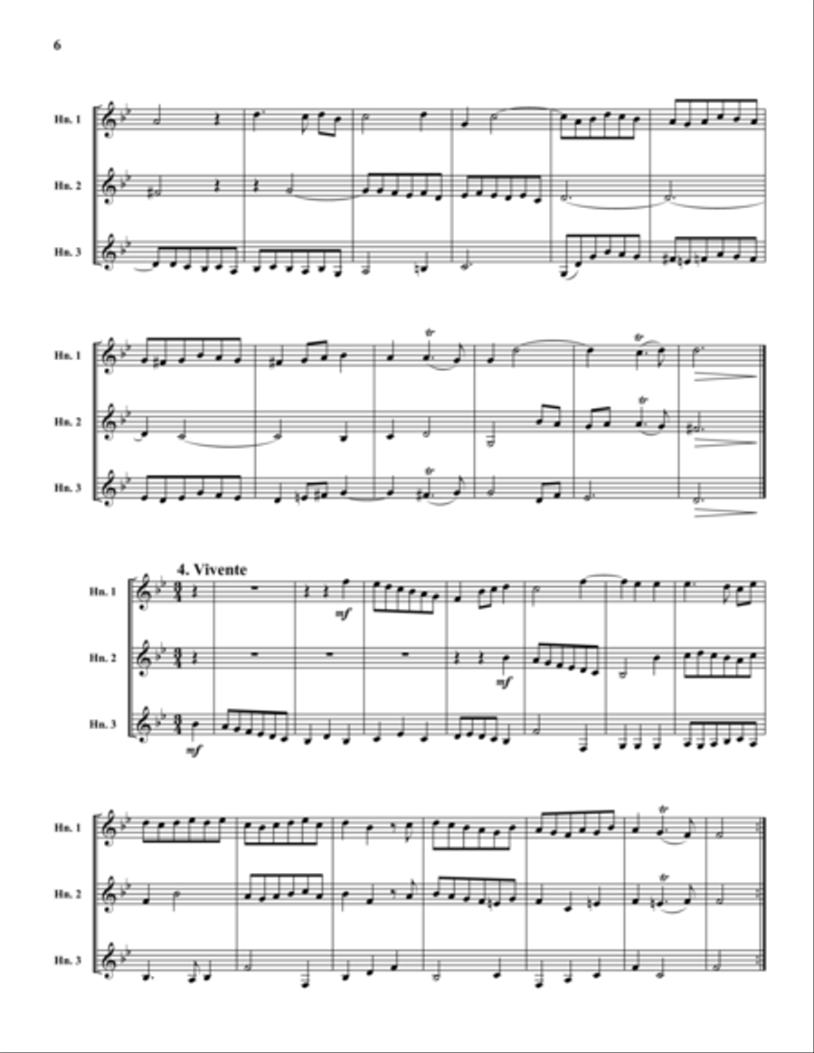 Sonata a tres, Opus 3 Sonata a tres, Opus 3 Woodwind Trio scores gallery preview page 6