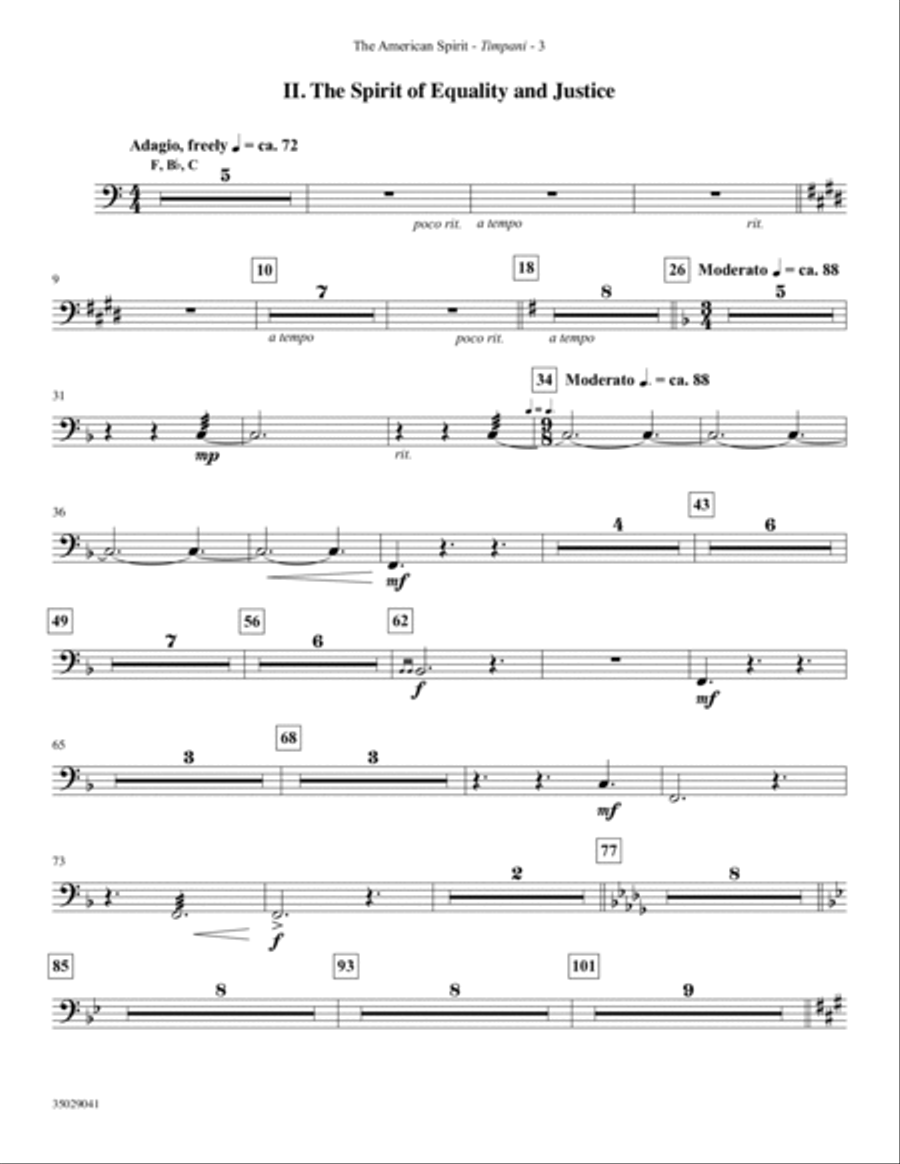 The American Spirit - Timpani Choir scores gallery preview page 3
