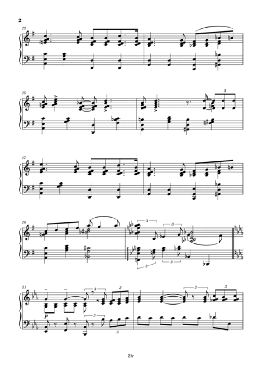 By the Sea Piano Solo scores gallery preview page 2