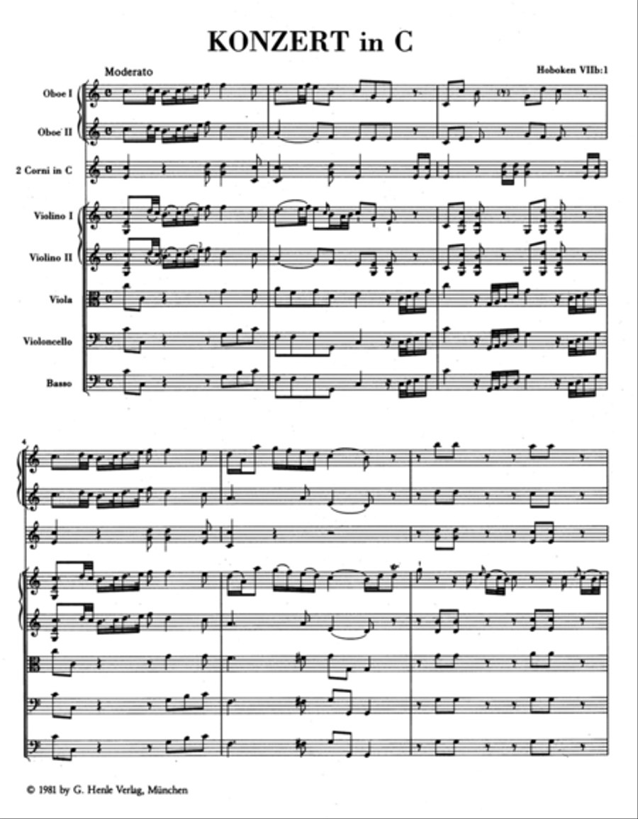 Concerto for Violoncello and Orchestra in C major Hob.VIIb:1 Orchestra scores gallery preview page 2