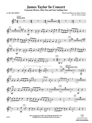 James Taylor in Concert: 1st B-flat Trumpet