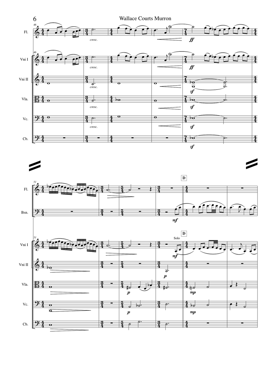 Wallace Courts Murron Large Ensemble scores gallery preview page 6