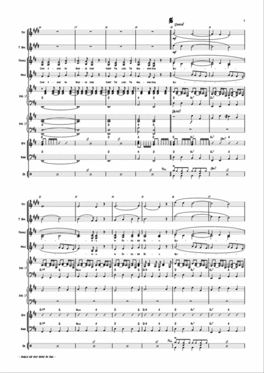 Angels We Have Heard On High Angels We Have Heard On High Large Ensemble scores gallery preview page 6