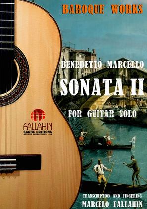 Book cover for SONATA II - BENEDETTO MARCELLO - FOR GUITAR SOLO