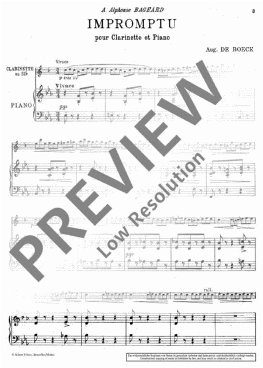 Impromptu Clarinet Solo scores gallery preview page 4