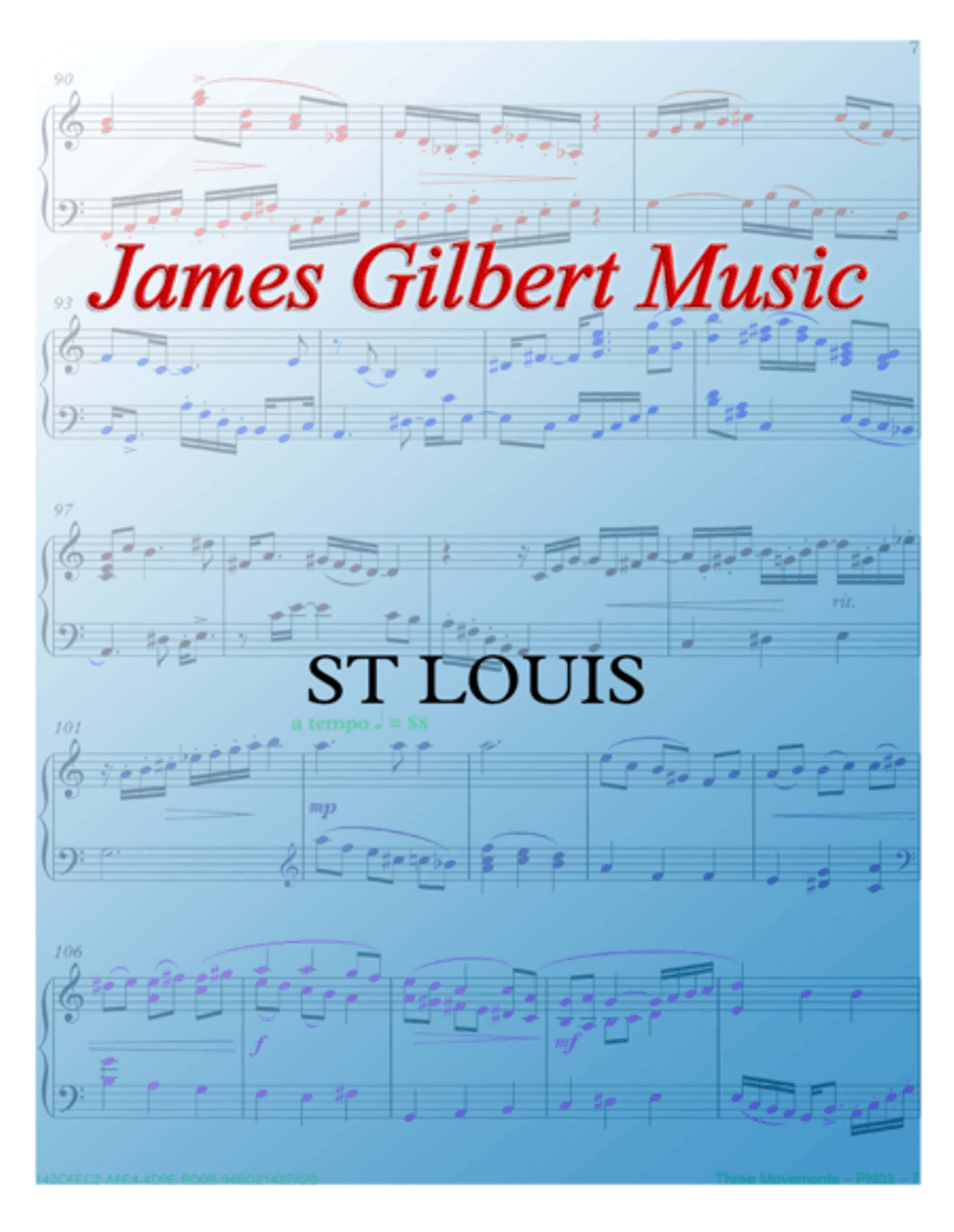 ST. LOUIS (O Little Town Of Bethlehem) Small Ensemble scores gallery preview page 1