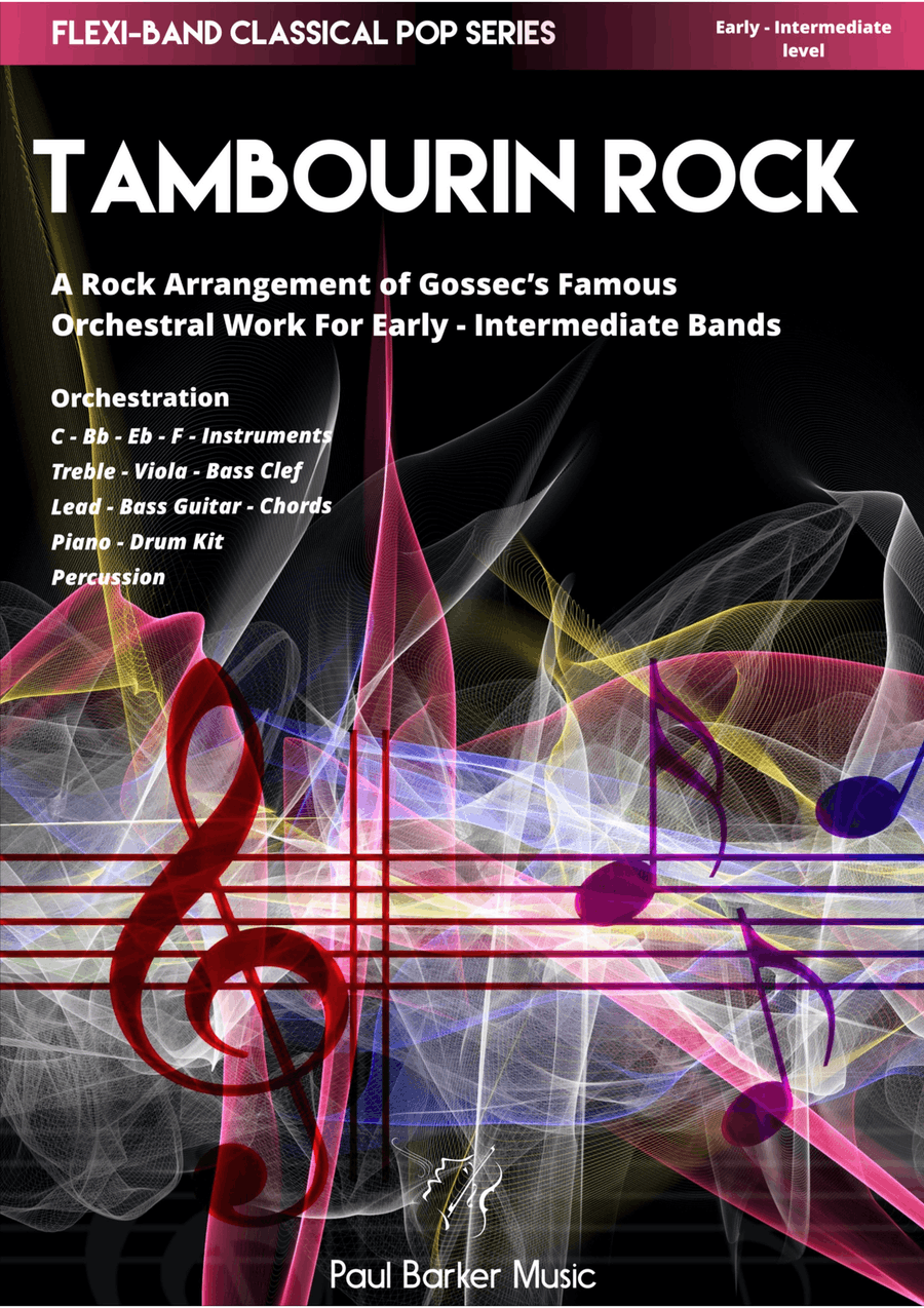 Tambourin Rock (Flexible Instrumentation) Concert Band scores gallery preview page 1