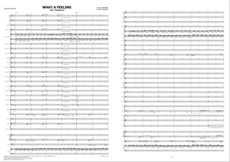 What A Feeling ! (From Flashdance) Concert Band scores gallery preview page 2