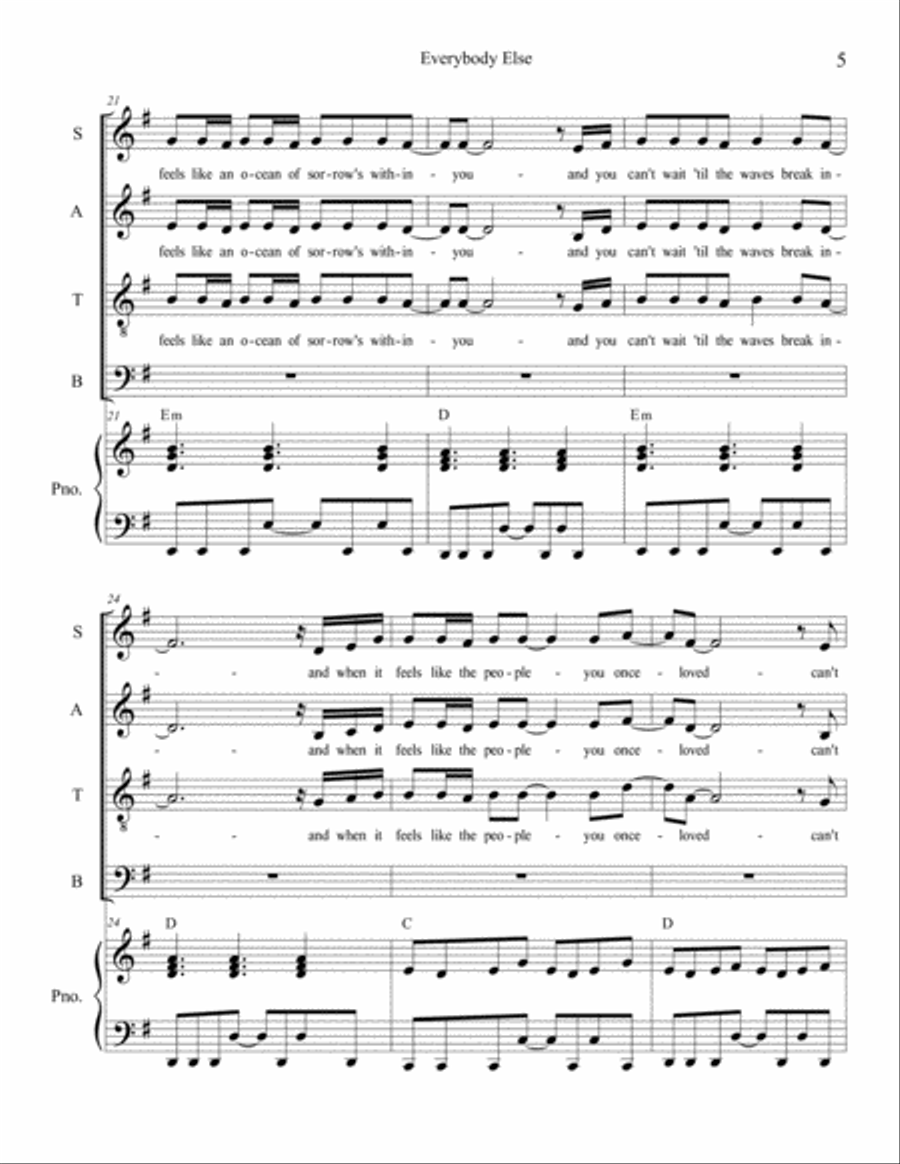 Everybody Else Voice scores gallery preview page 5