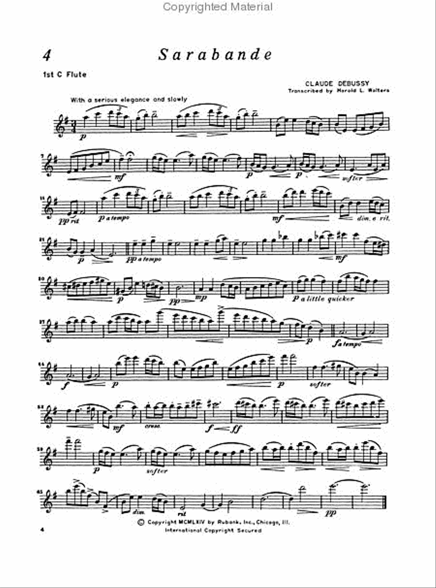 Quartet Repertoire for Flute Flute Quartet scores gallery preview page 3