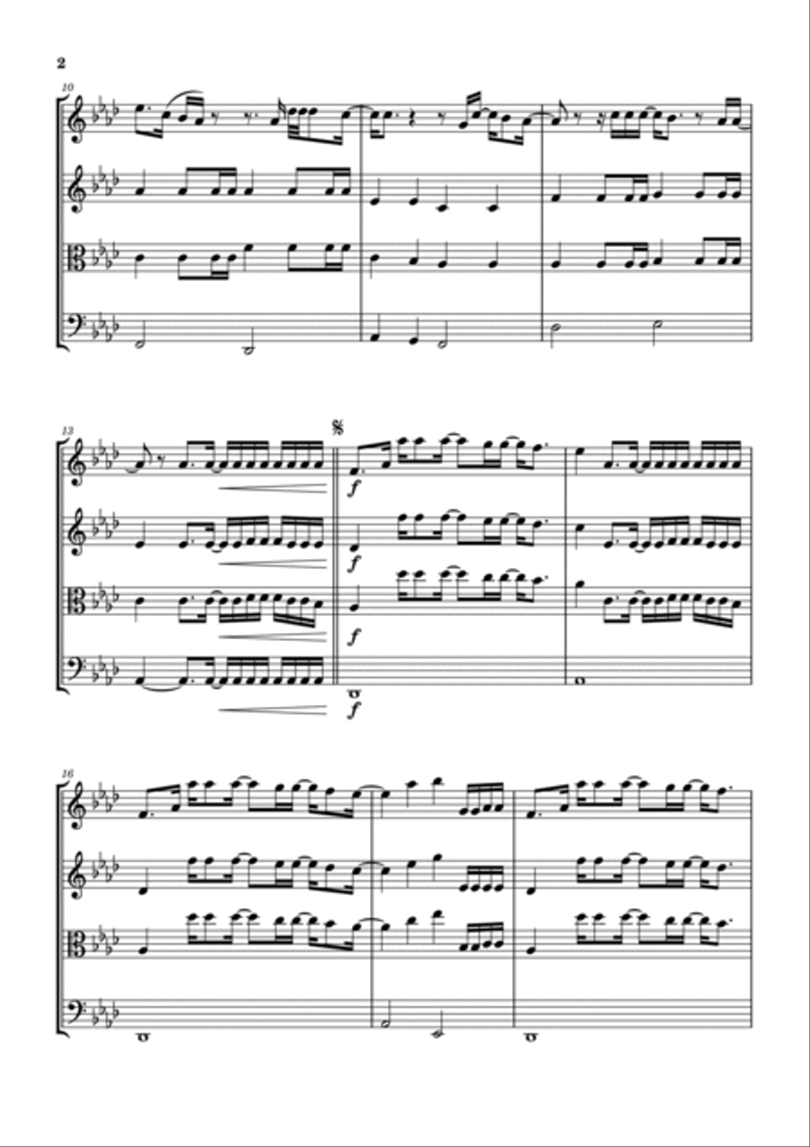 Goodness Of God String Quartet scores gallery preview page 3
