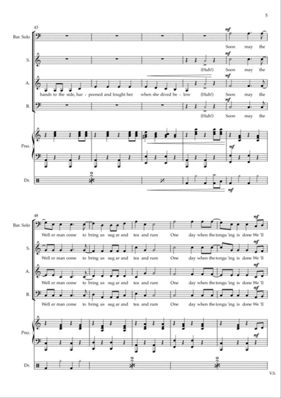 Wellerman 3-Part scores gallery preview page 5