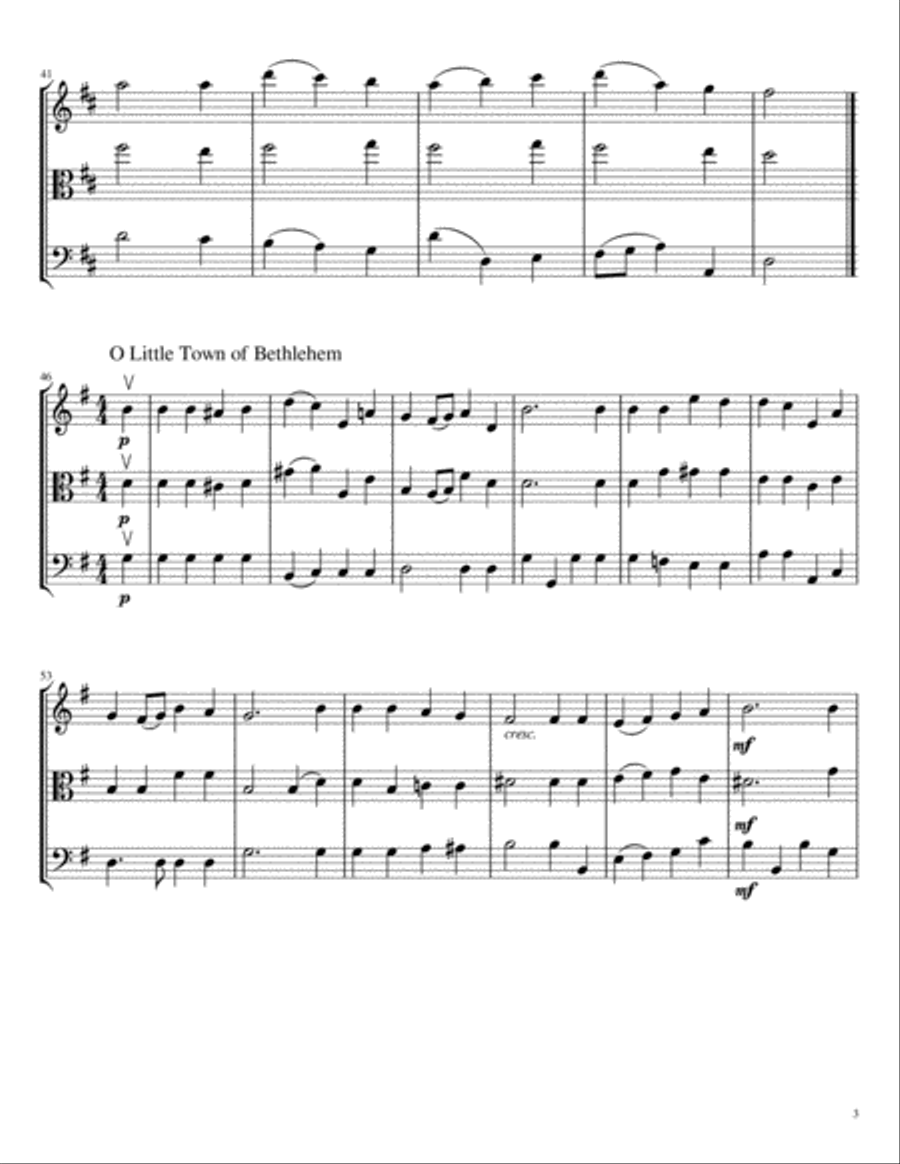 Carols for String Trio, Volume I String Trio scores gallery preview page 4