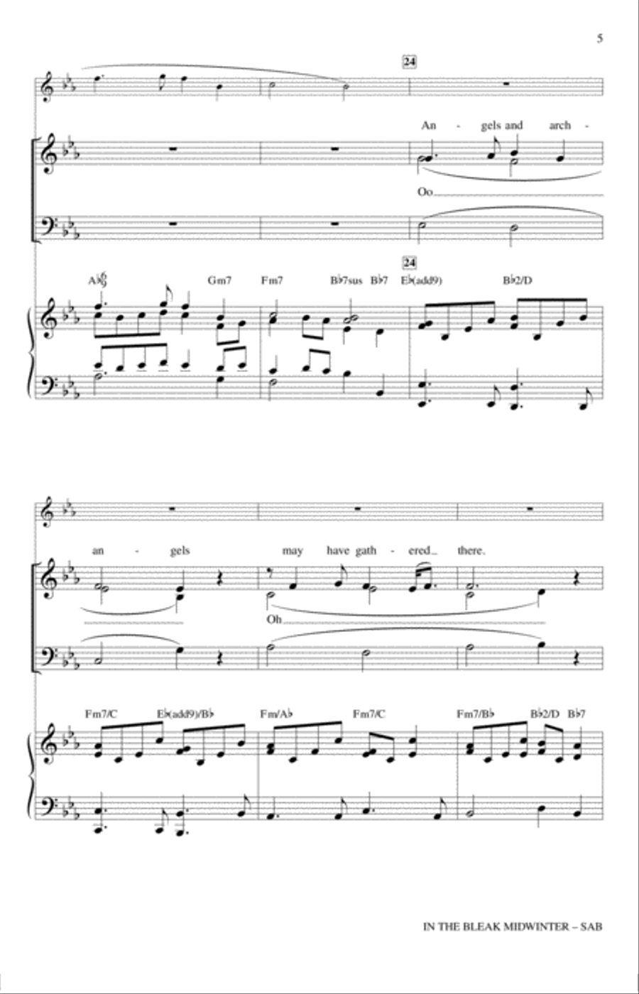 In The Bleak Midwinter 3-Part scores gallery preview page 4