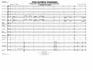 Five Olympic Fanfares - Full Score
