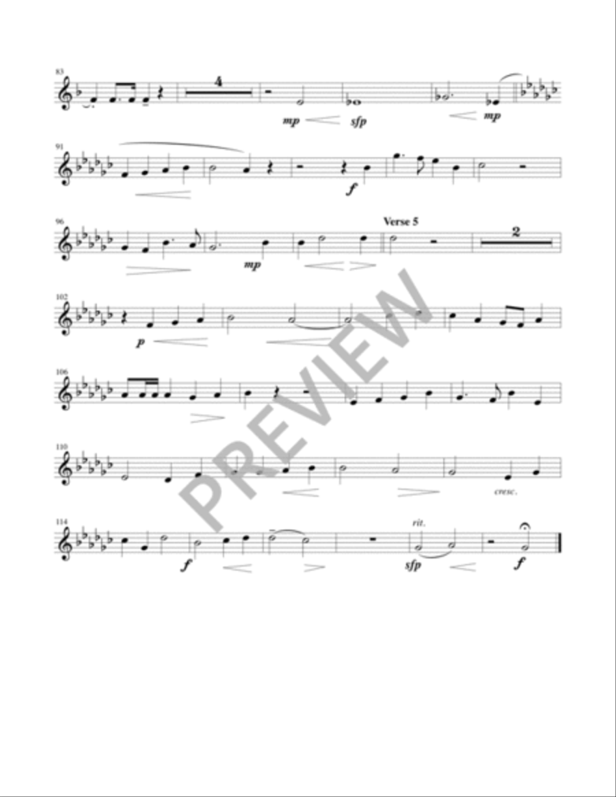 The Church’s One Foundation - Full Score and Parts Trombone scores gallery preview page 17