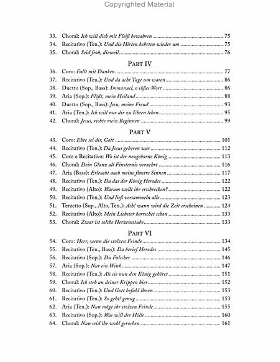 Christmas Oratorio, BWV 248 Choir scores gallery preview page 3