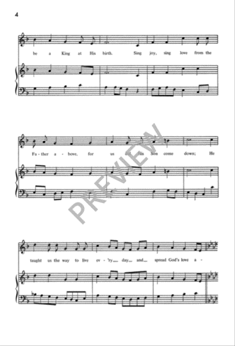 Sing Joy, Sing Love Sing Joy, Sing Love Unison Choir scores gallery preview page 4