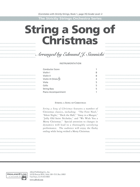String a Song of Christmas: Score