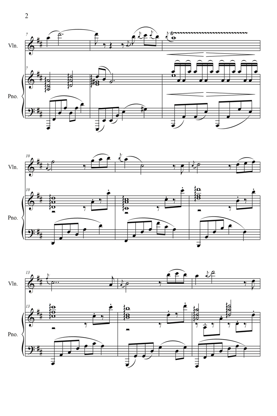 The Town of Chopin's Dreams for violin and piano Violin Solo scores gallery preview page 3
