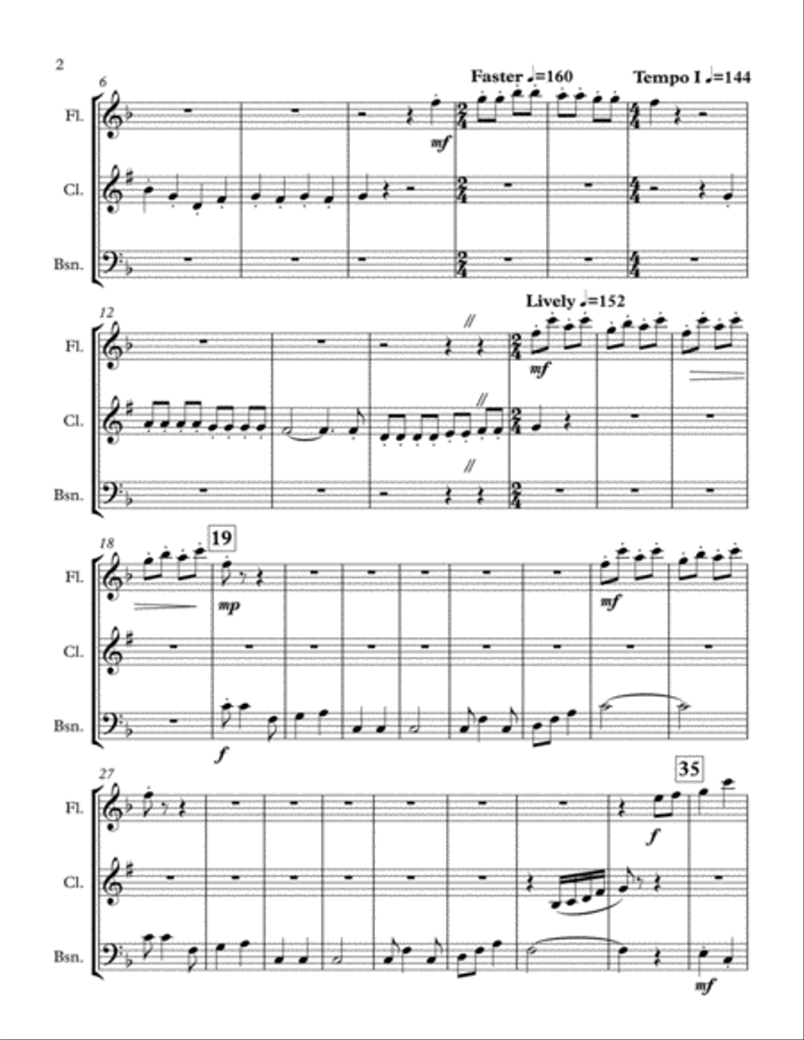I Cain't Say No I Cain't Say No Woodwind Trio scores gallery preview page 2