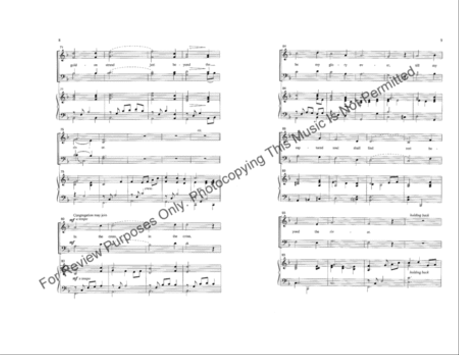 Keep Me Near the Cross 4-Part scores gallery preview page 5