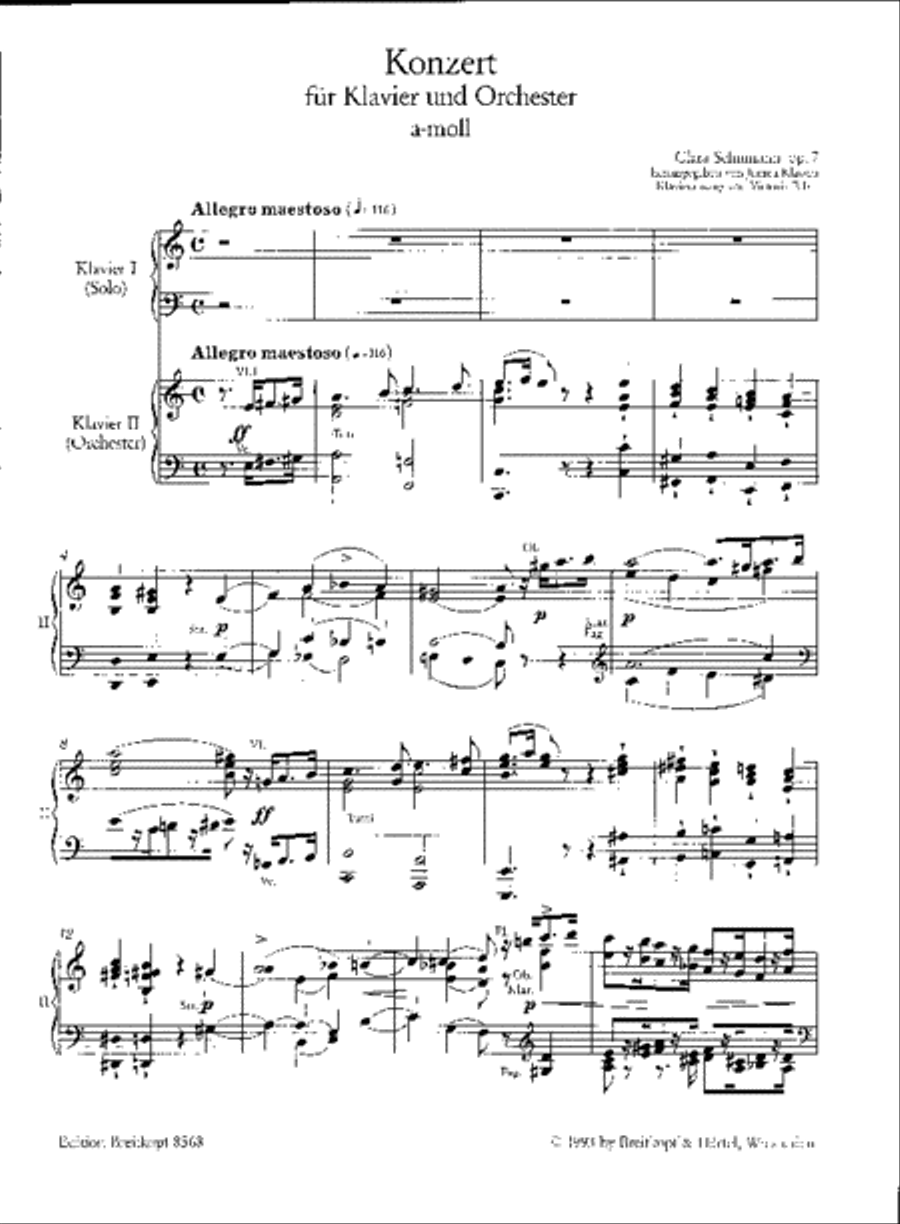 Piano Concerto in A minor Op. 7 Piano scores gallery preview page 2