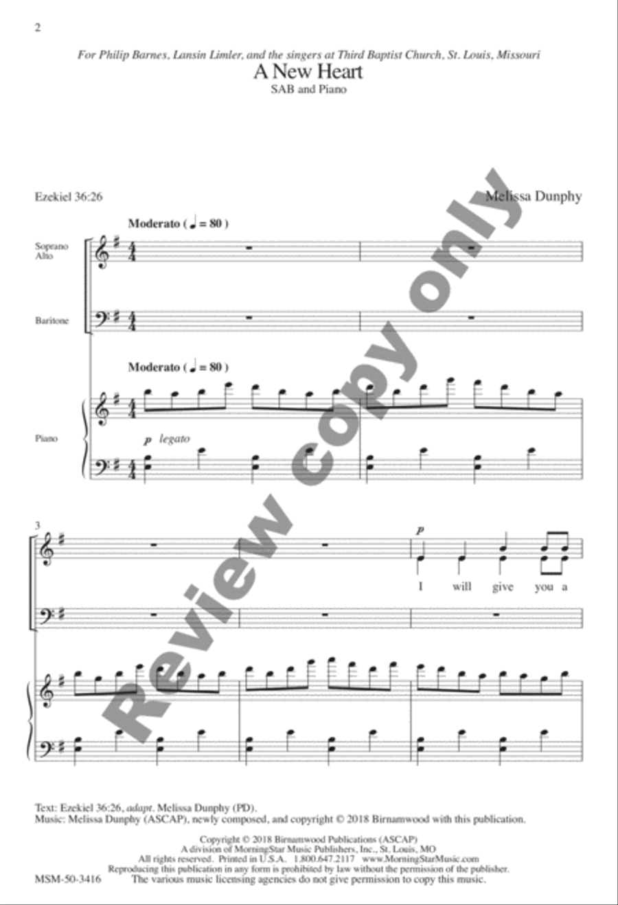 A New Heart 3-Part scores gallery preview page 9
