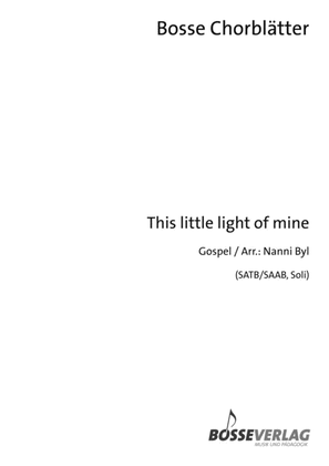 Book cover for This little light of mine