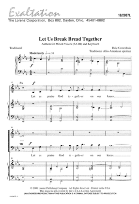 Let Us Break Bread Together