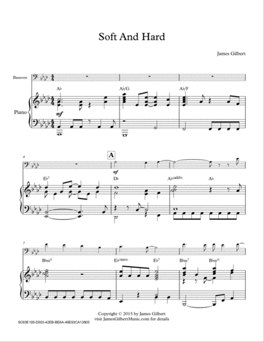 Soft and Hard Bassoon scores gallery preview page 1