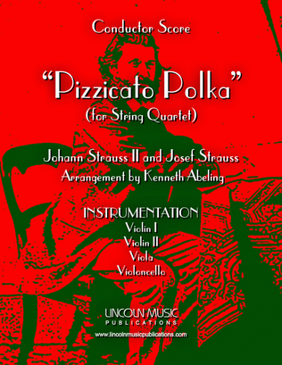 Book cover for Strauss II – Pizzicato Polka (for String Quartet)