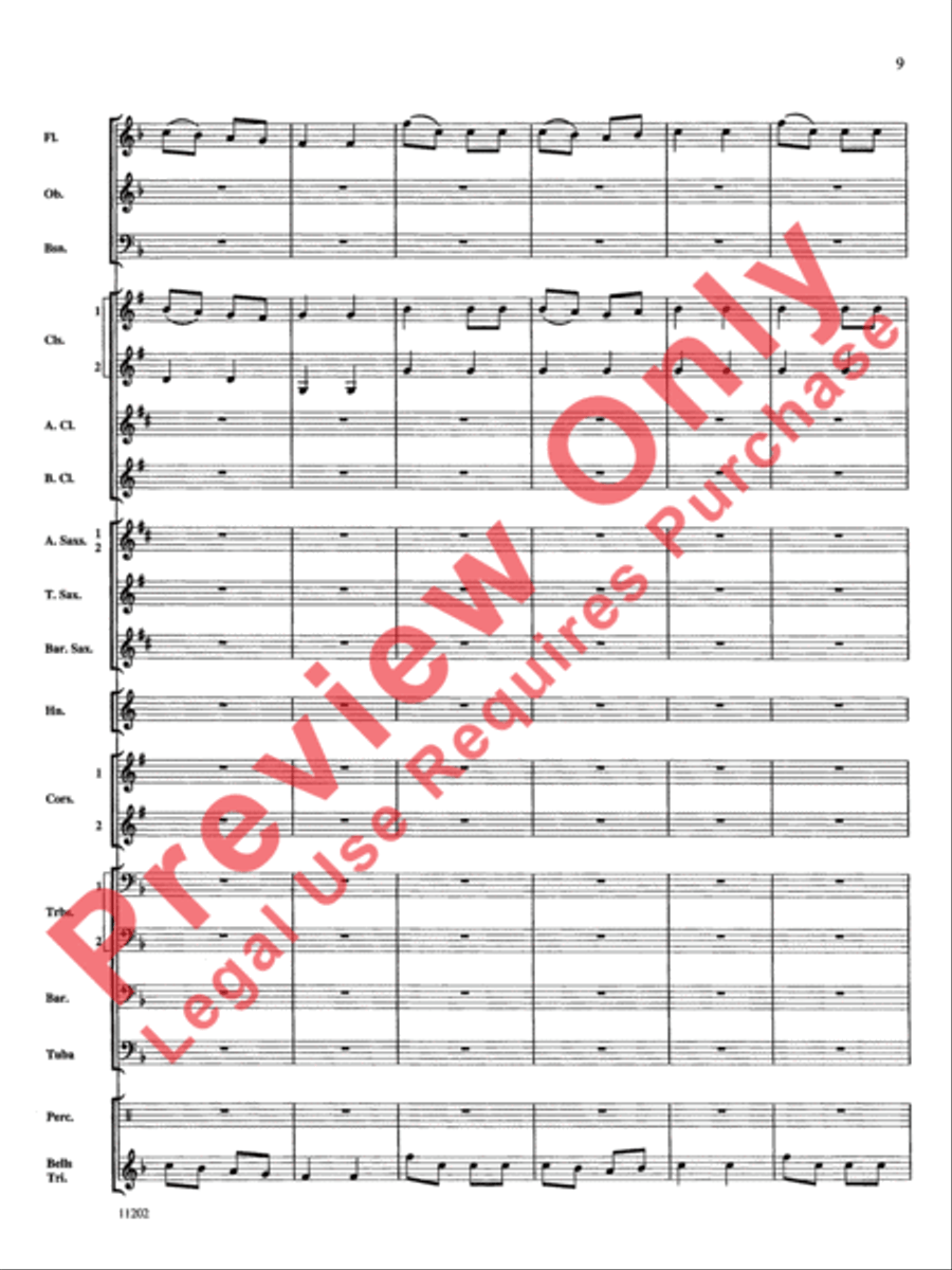Hungarian Dance No. 5 Concert Band scores gallery preview page 10