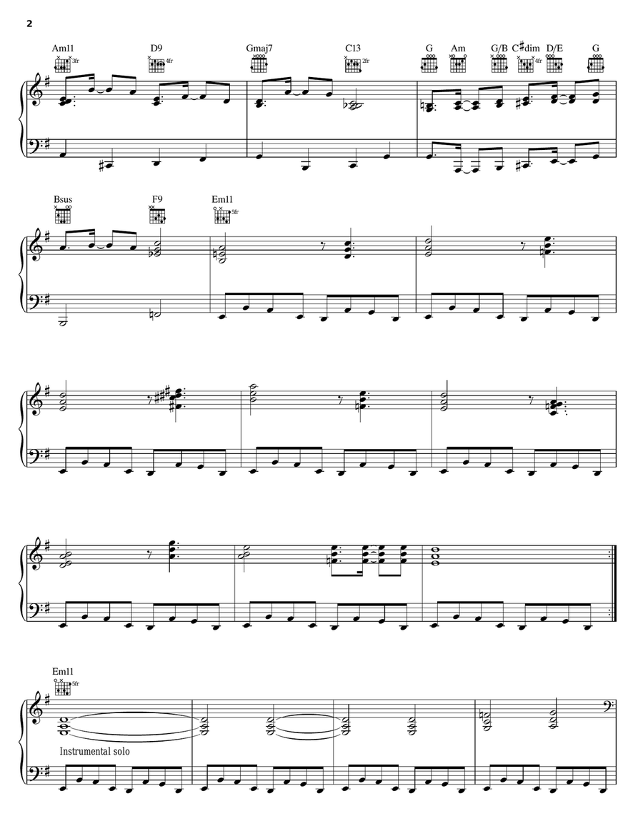 My Favorite Things Piano, Vocal, Guitar scores gallery preview page 2