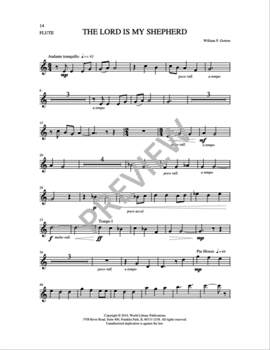 The Lord is My Shepherd 4-Part scores gallery preview page 14