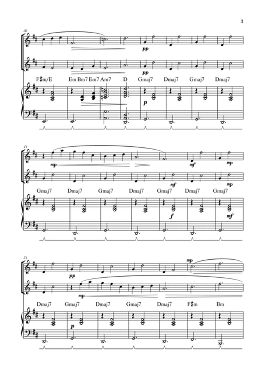 Gymnopédie no 1 | Oboe Duet | Original Key | Chords | Piano accompaniment |Easy intermediate image number null