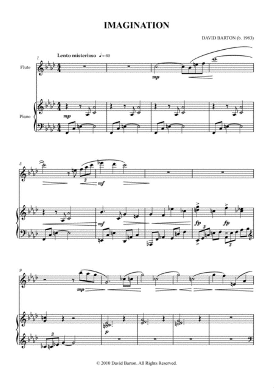 Imagination Flute Solo scores gallery preview page 3