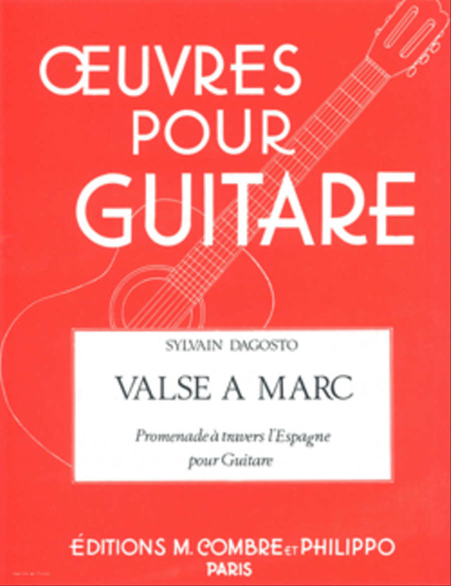 Promenade a travers l'Espagne - Valse a Marc Acoustic Guitar scores gallery preview page 1
