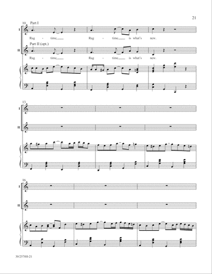 The World of Rhythm Unison Choir scores gallery preview page 22