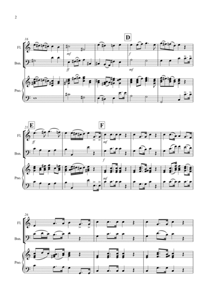 Bridal Chorus "Here Comes The Bride" for Flute and Bassoon Duet image number null
