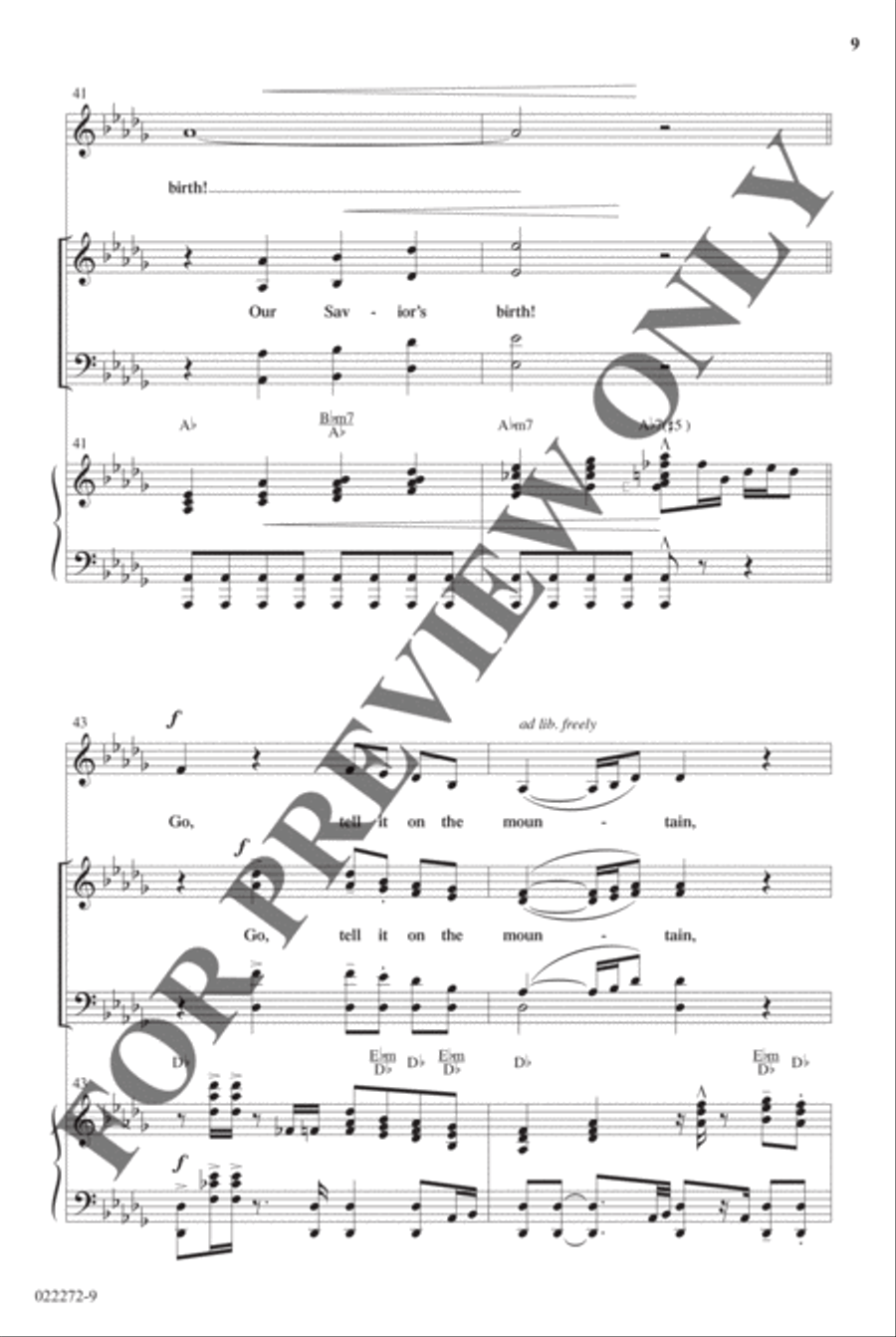 Best-Selling Christmas Anthem Pak Vol 1 - Anthem Preview Pak Hymn Anthems scores gallery preview page 10