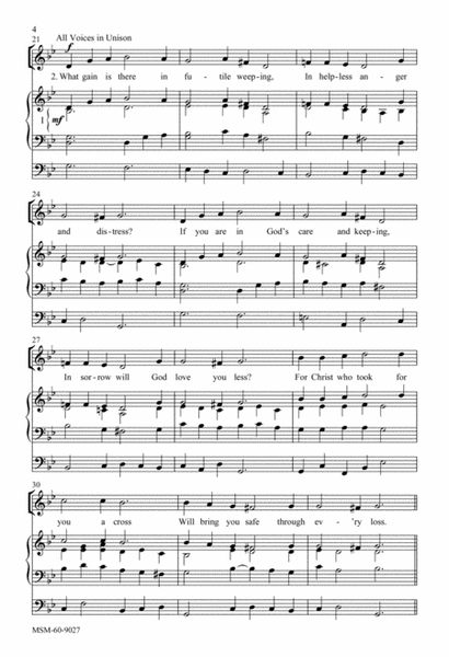 If You But Trust in God to Guide You (Choral Score) image number null