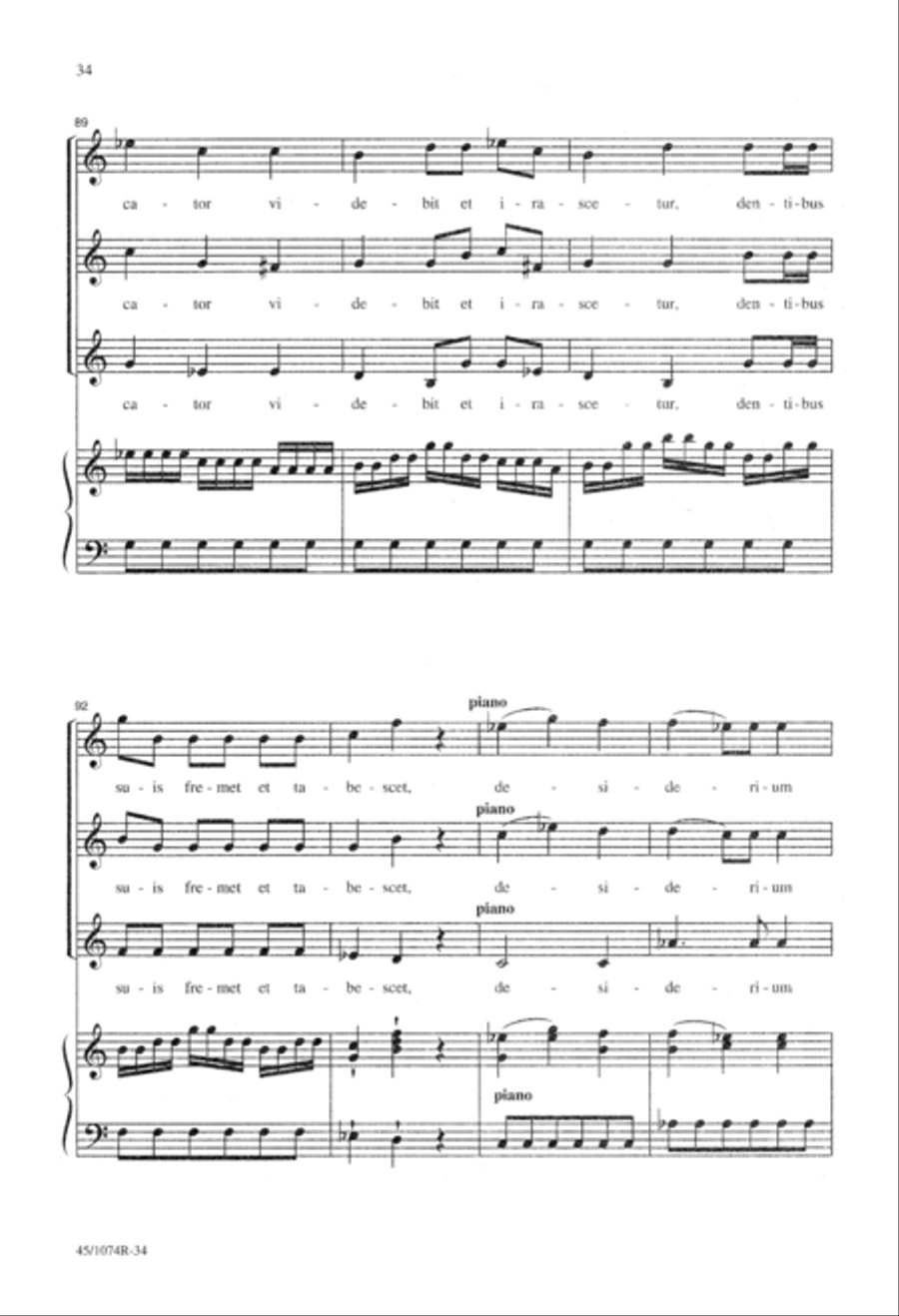 Vesperae Pro Festo Sancti Innocentium SSA scores gallery preview page 43