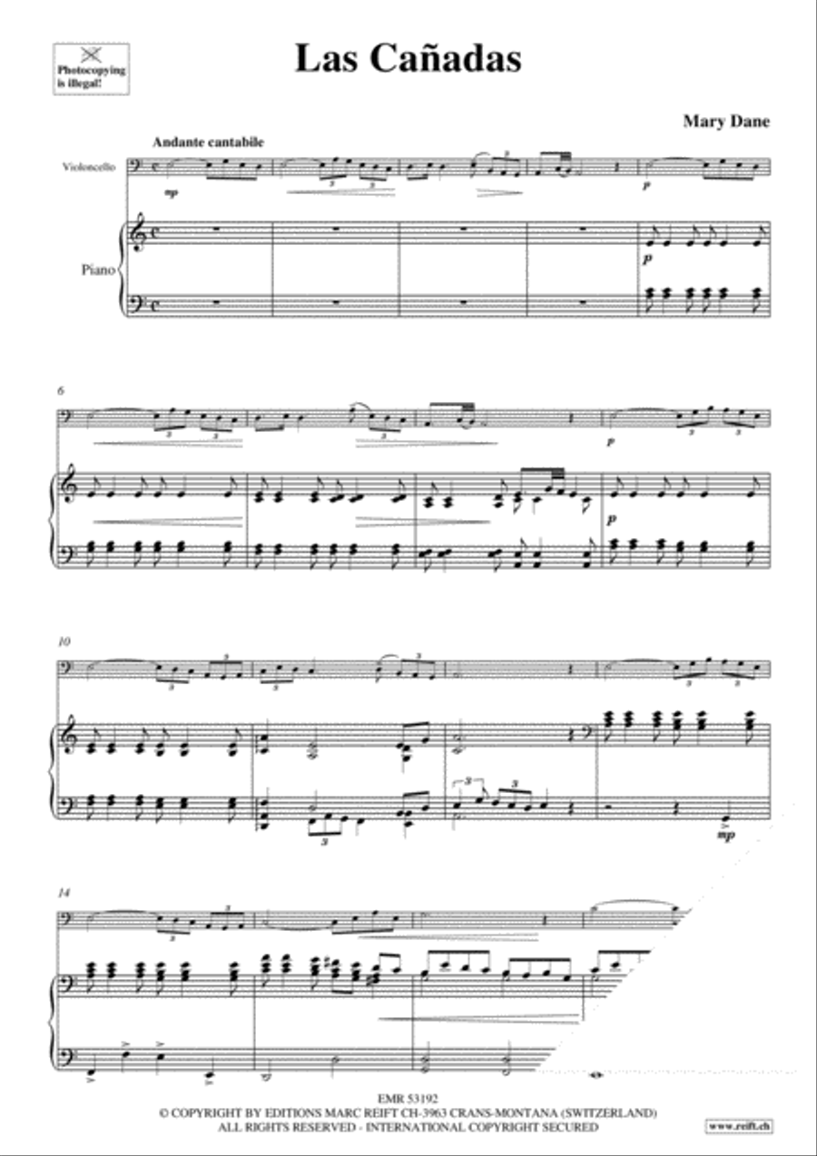 Las Canadas Piano Accompaniment scores gallery preview page 3