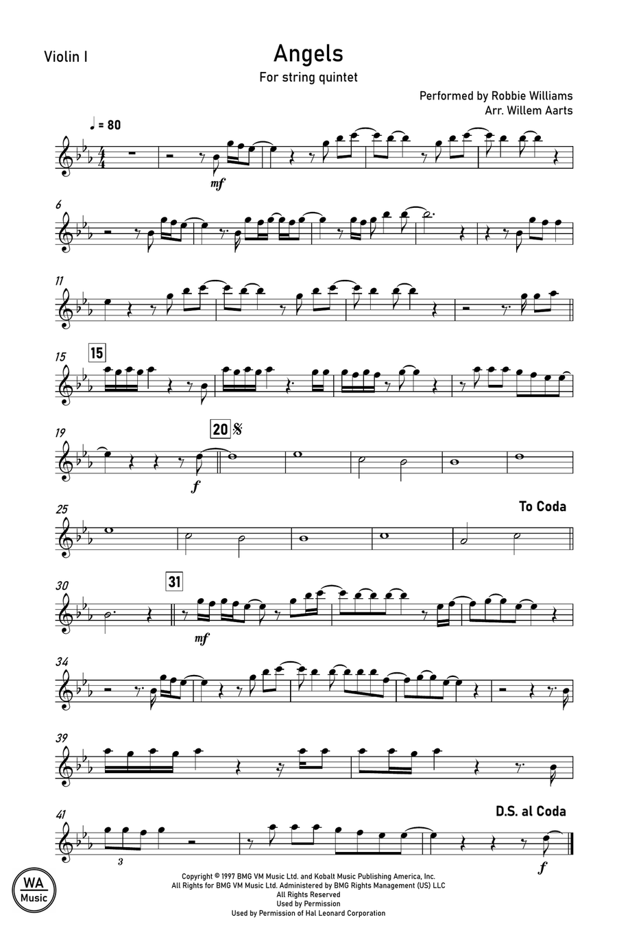 Angels String Quartet scores gallery preview page 6
