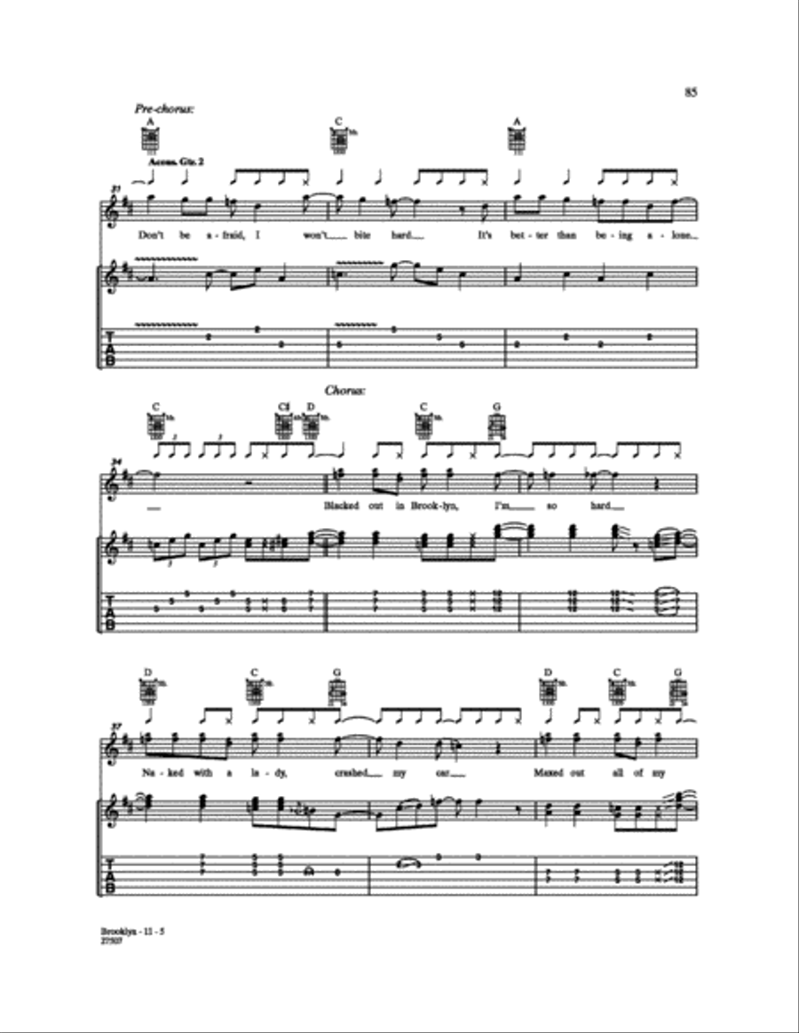 Brooklyn Electric Guitar scores gallery preview page 5