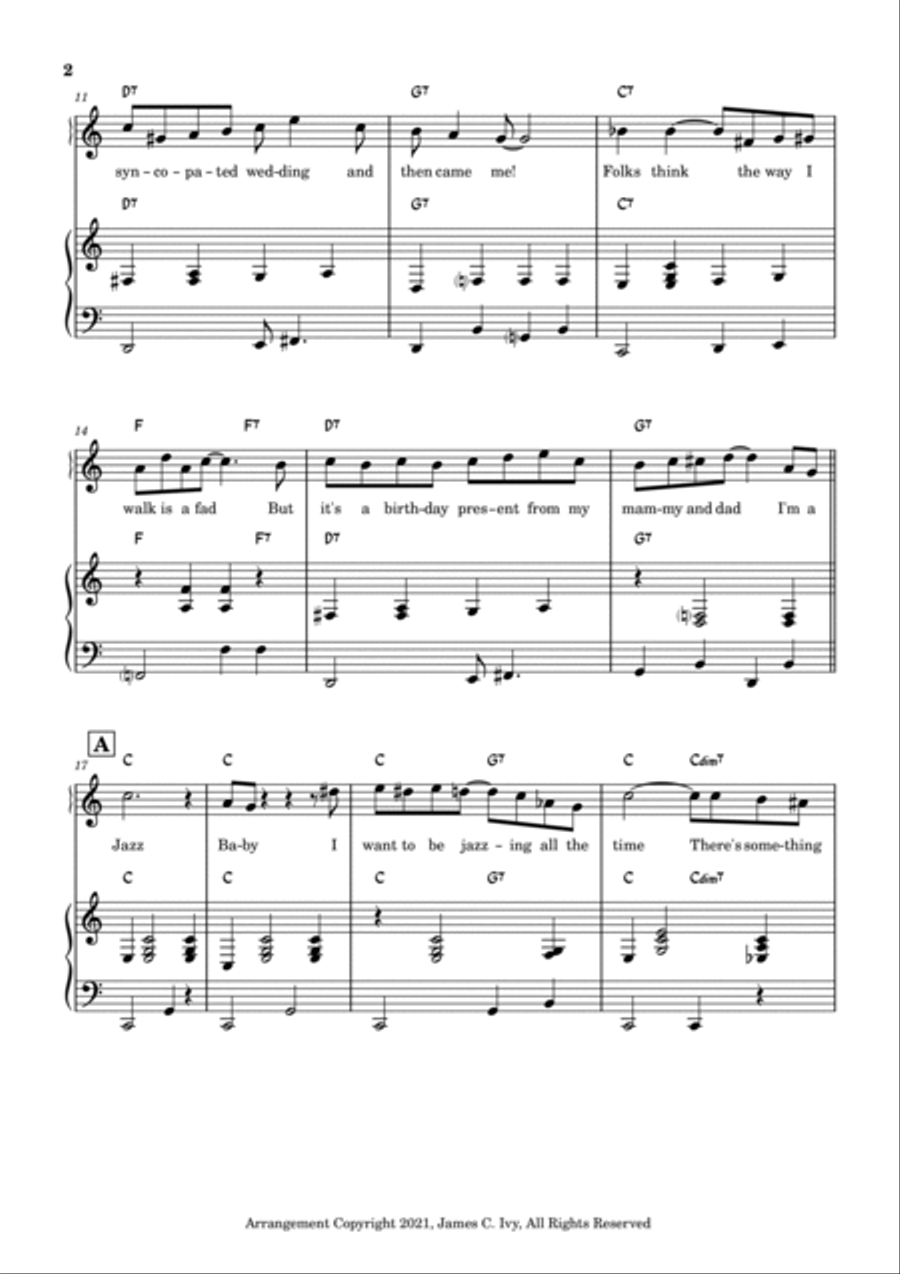 Jazz Baby Jazz Baby Voice scores gallery preview page 2