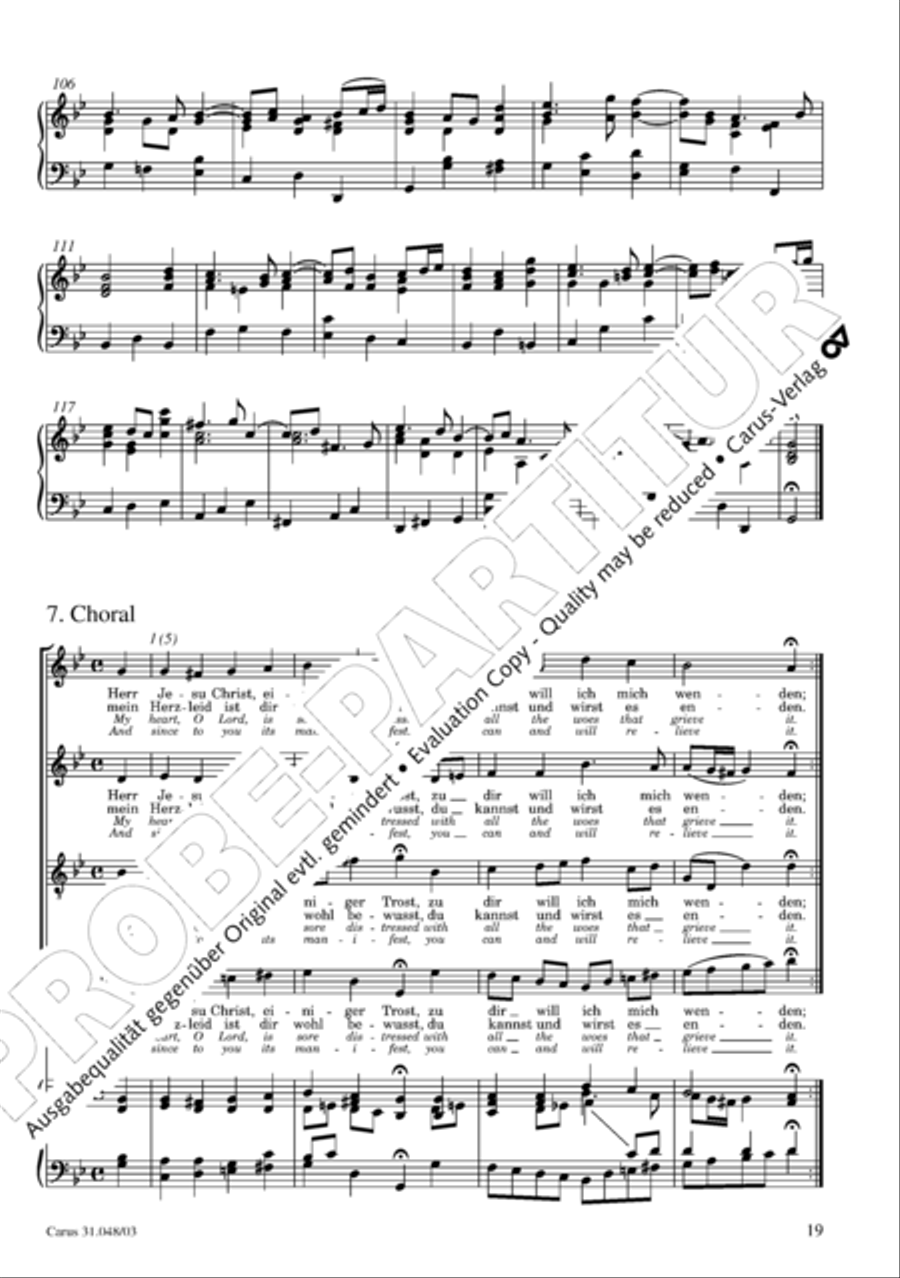 O wretch that I am, who then can release me (Ich elender Mensch, wer wird mich erlosen) 4-Part scores gallery preview page 20
